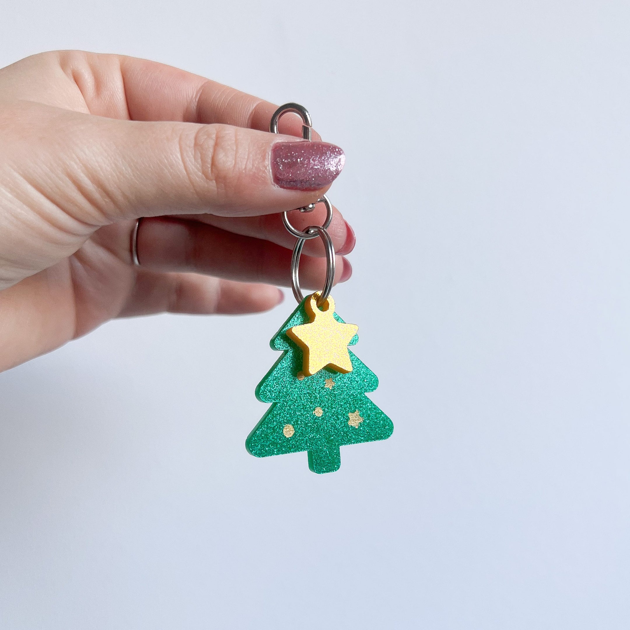 Epyflora Acrylic Tag - Golden Christmas