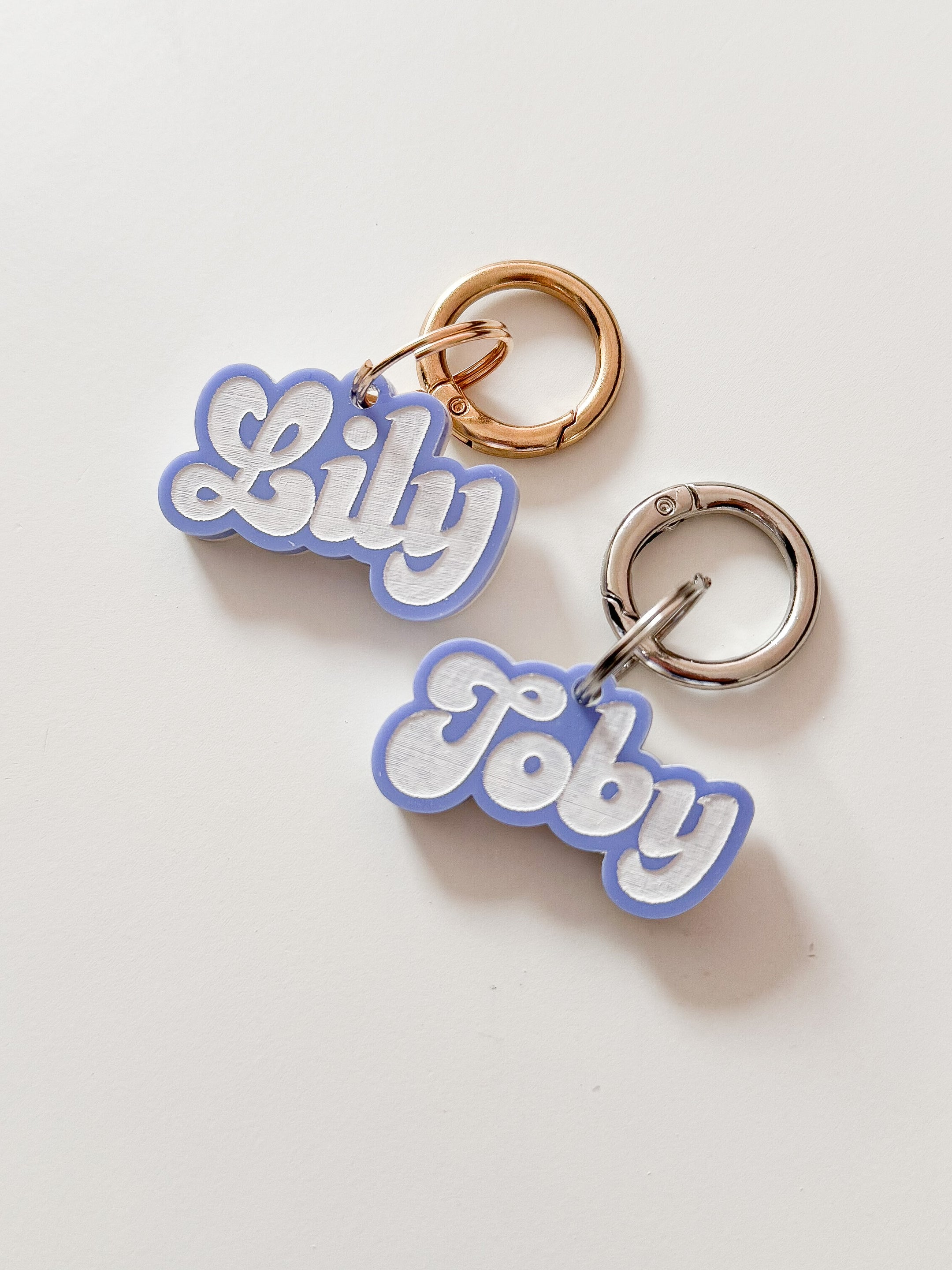 Epyflora Acrylic Tag - Pastel Purple Name