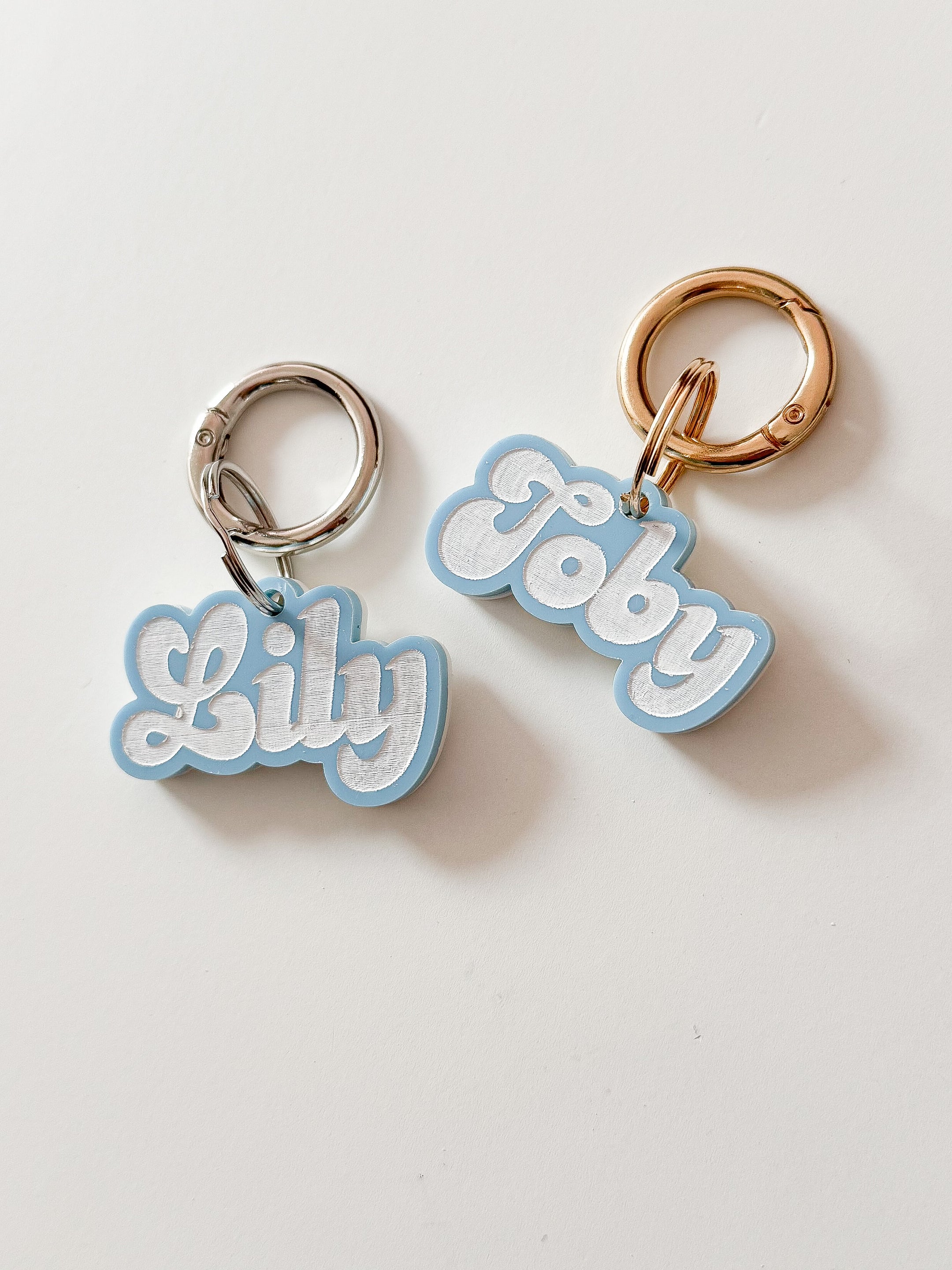 Epyflora Acrylic Tag - Pastel Blue Name