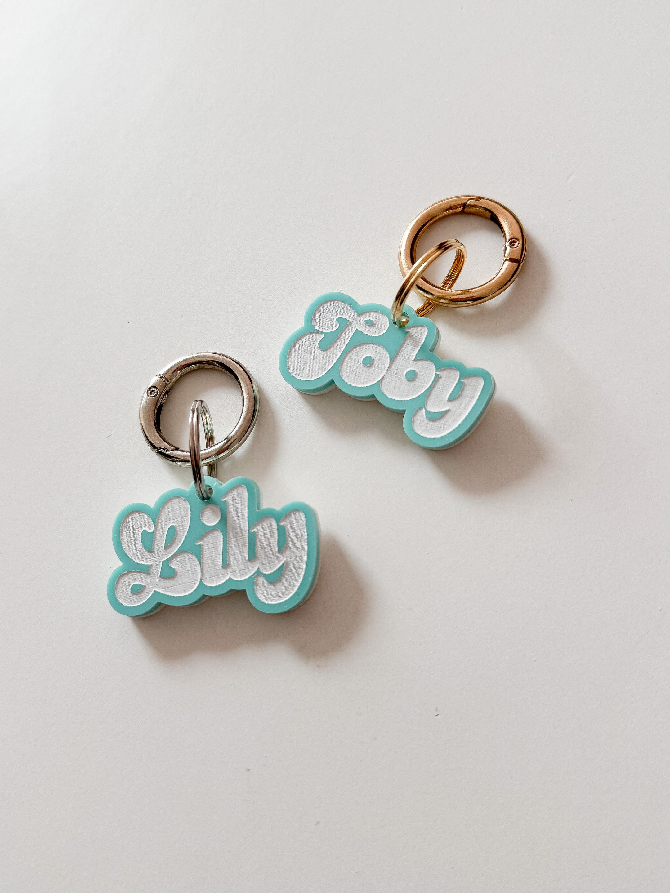 Epyflora Acrylic Tag - Pastel Mint Name