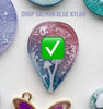 Load image into Gallery viewer, Teardrop pink blue Custom Tag - Medium