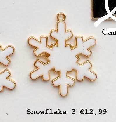Snowflake Custom Tag - Bezel no letter