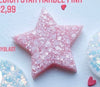 Medium Marble Pink Star Custom Tag - Medium