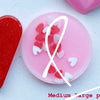 qMedium Pastel Hearts Pink Custom Tag - Medium
