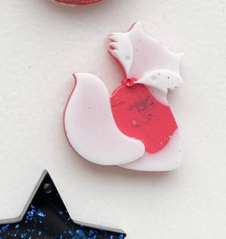 Red Fox Custom Tag - Medium