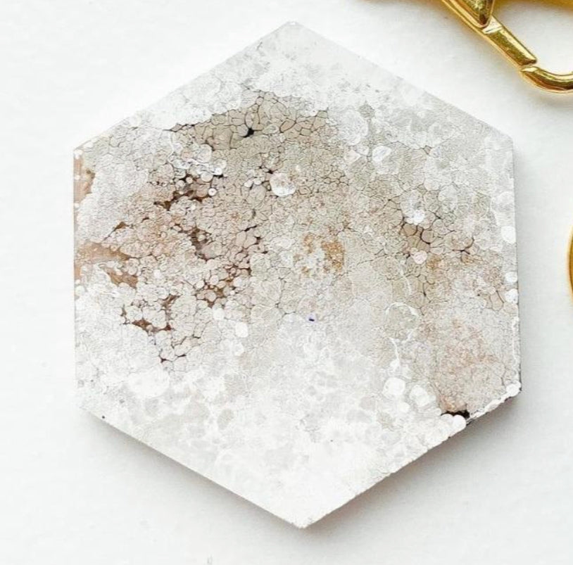 Large Marble Round Custom Tag - Large