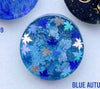 Blue leafs Custom Tag - Medium