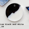 Medium black white Custom Tag - Medium