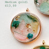Load image into Gallery viewer, Gold pastel petals Custom Tag