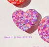 Lilac Heart Custom Tag