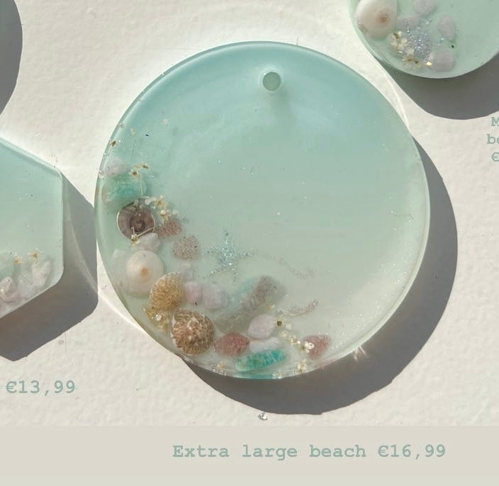 Extra Large Mint Beach Custom Tag - Extra Large