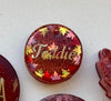 Medium autumn red Custom Tag - Medium