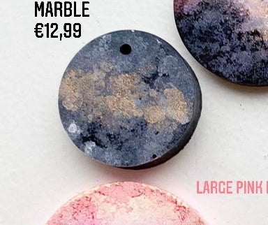 Medium Black Marble Custom Tag - Medium