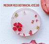 Red botanical Custom Tag - Medium