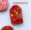 Badge autumn red Custom Tag - Medium