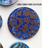 Load image into Gallery viewer, Large Cobalt Rose Leo Custom Tag - Large