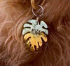 Large Green Yellow Custom Tag - Large