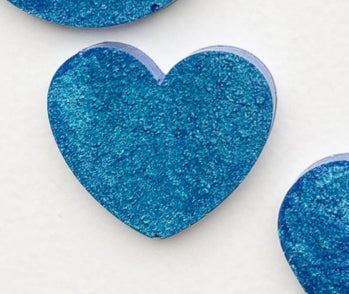 Medium Blue Heart Custom Tag - Medium