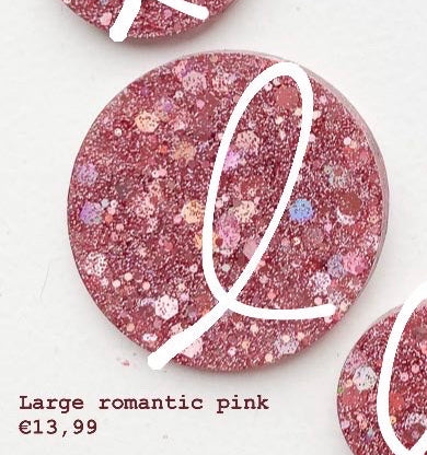 large romantic pink Custom Tag - Large
