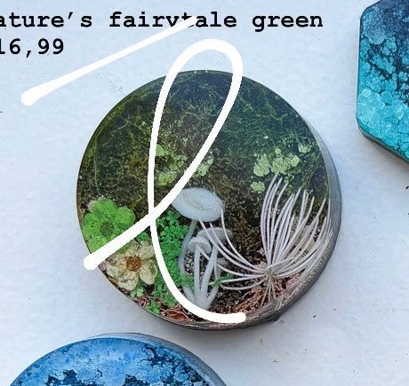 Natures fairy green Custom Tag