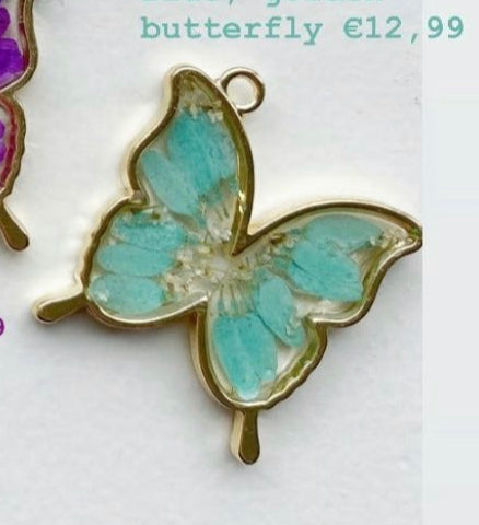 Epyflora Bezel Tag - Mint Butterfly