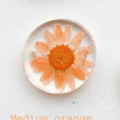 Flower Tag - Medium orange Flower