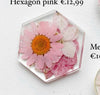 Load image into Gallery viewer, Epyflora Hexagon Tag - pink flower