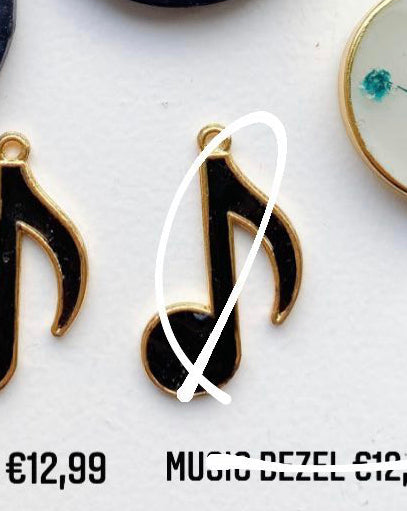 music custom Tag - Bezel no letter