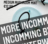 Medium mint mushroom Custom Tag - Medium