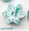 Snowflake mint Custom Tag - Large