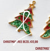 Christmas Tree Custom Tag - Bezel no letter