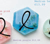 Medium Hexagon Beautifly blue Custom Tag