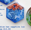 Load image into Gallery viewer, Medium Hex Blue Rose Custom Tag - Medium