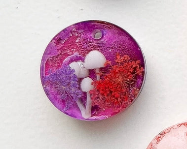 Medium Purple Mushroom Custom Tag - Medium
