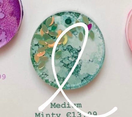 Medium Mint Custom Tag - Medium