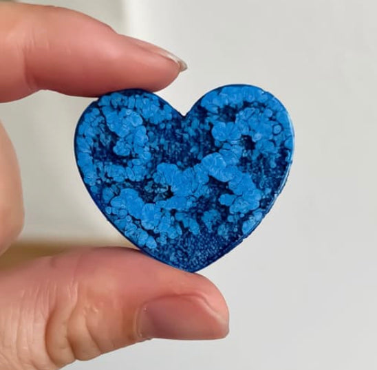 Blue Heart Custom Tag - Medium
