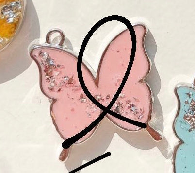 Pink Silver Lux Custom Tag - Medium
