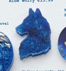 Blue Wolfy Custom Tag - Medium