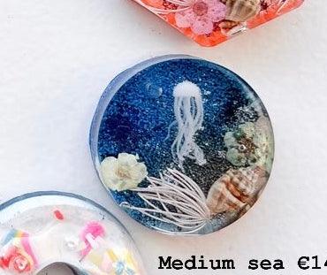 Medium Blue Sea Custom Tag - Medium