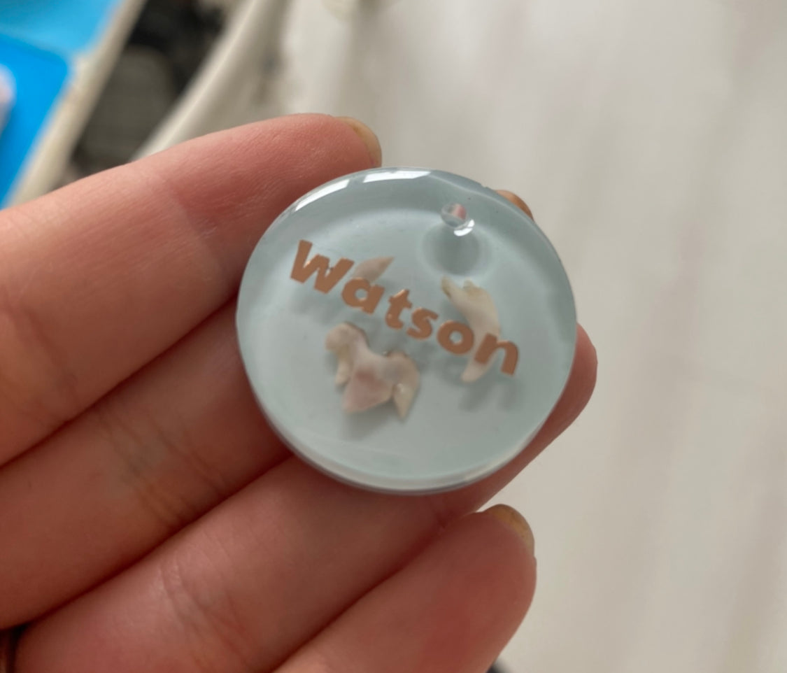 Dark skies Custom Tag - Medium teeth