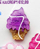 Purple icecream Custom Tag - icecream