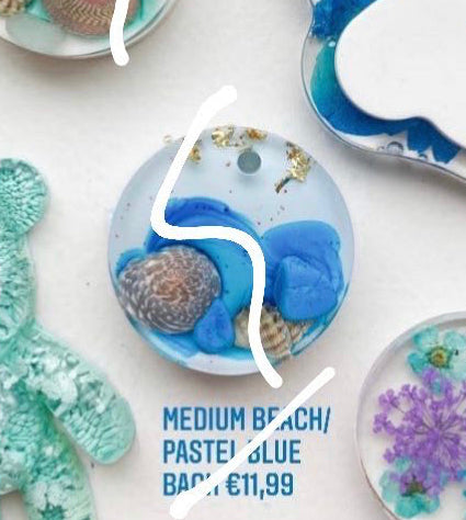 Beach Custom Tag - Medium blue