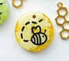 Yellow bee Custom Tag - Medium