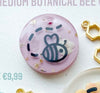 Load image into Gallery viewer, Purple botanical bee Custom Tag - Medium