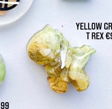 T Rex green Custom Tag - Medium