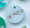 Marble teal Custom Tag - Medium