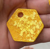 Load image into Gallery viewer, Hexagon Yellow Custom Tag - Medium