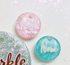 190 Blue Iridescent Shell Tags 190 Pink Iridescent Shell Tags