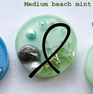 Medium Mint Beach Custom Tag - Medium