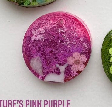 Medium Pink Purple Nature Fairytale Custom Tag - Medium